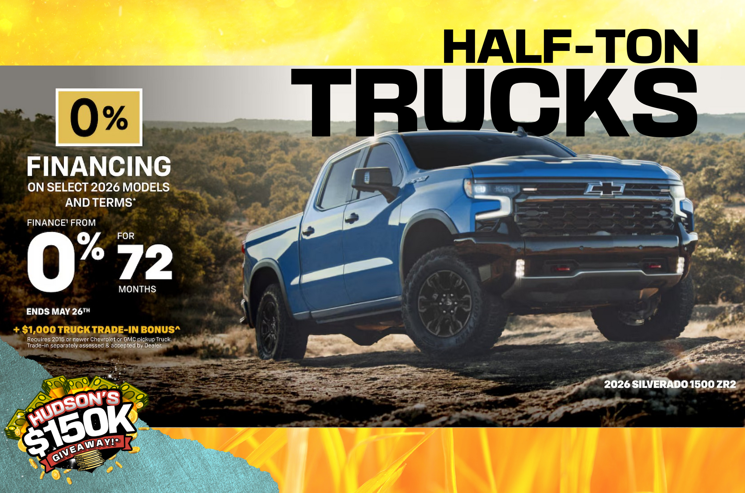 0% Financing Available on 2026 Half-ton Trucks