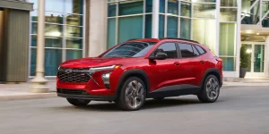 2026 Chevrolet Trax driving down city street